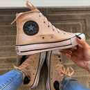 Tênis All Star Cano Alto Amêndoa Brilho Feminino Premium - Loja Menina Maluca