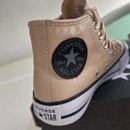 Tênis All Star Cano Alto Amêndoa Brilho Feminino Premium - Loja Menina Maluca