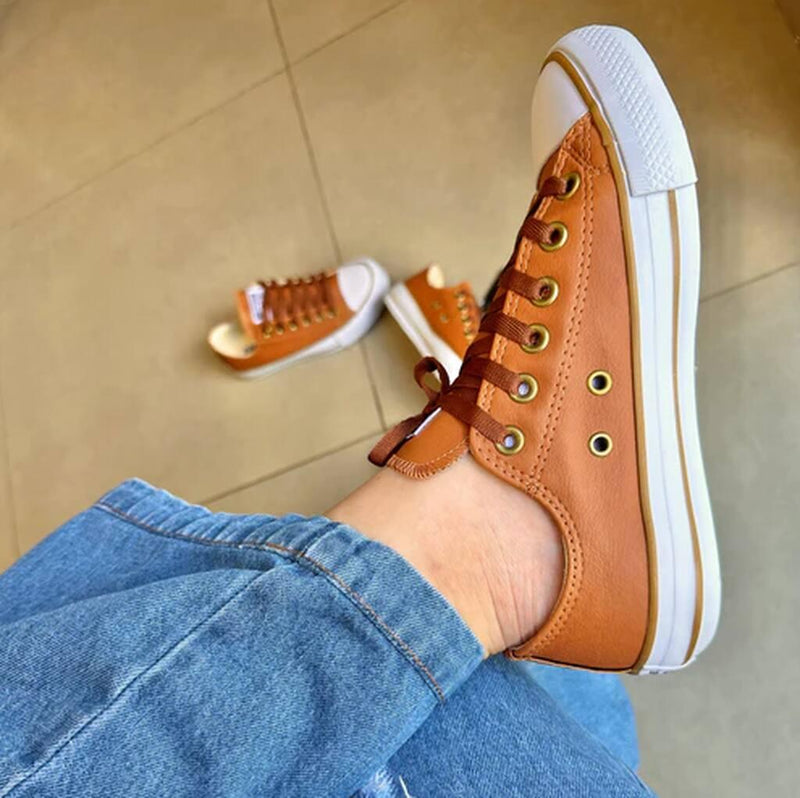 Tênis All Star Caramelo Courino Premium - Loja Menina Maluca