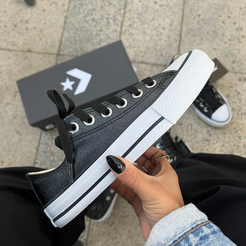 Tênis All Star Glow Preto Feminino Premium - Loja Menina Maluca