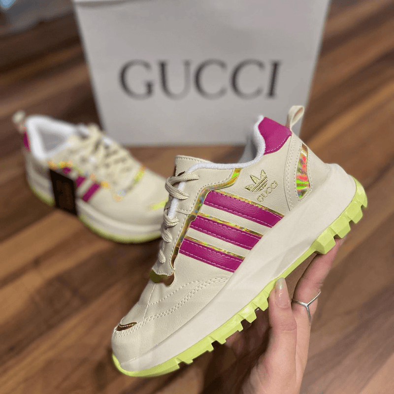 Tênis Gucci Nude Pink Feminino Premium