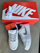 Tênis Nike Dunk Branco Prata Premium - Loja Menina Maluca