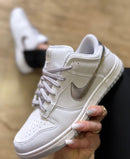 Tênis Nike Dunk Branco Prata Premium - Loja Menina Maluca