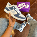 Tênis Nike Dunk Low Azul Glíter Jeans Premium - Loja Menina Maluca
