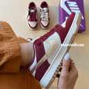 Tênis Nike Dunk SB Bordo Ouro Light Premium - Loja Menina Maluca