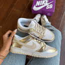 Tênis Nike Dunk SB Branco Ouro Premium - Loja Menina Maluca