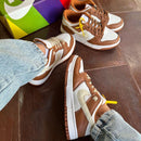 Tênis Nike SB Dunk Marrom e Branco Unissex Premium - Loja Menina Maluca