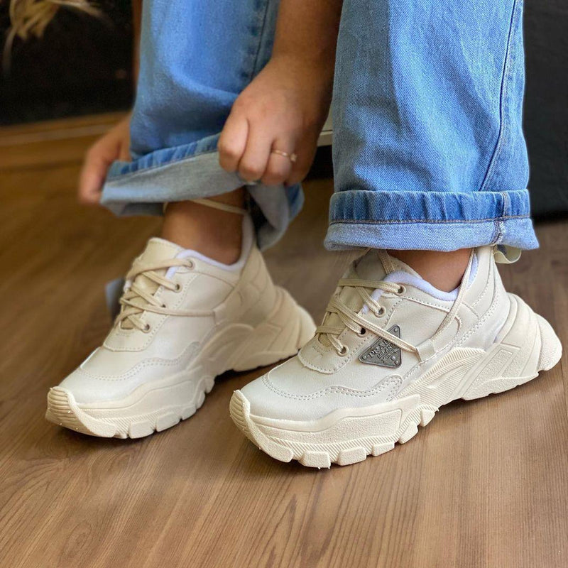 Tênis Prada Off White Feminino Premium - Loja Menina Maluca