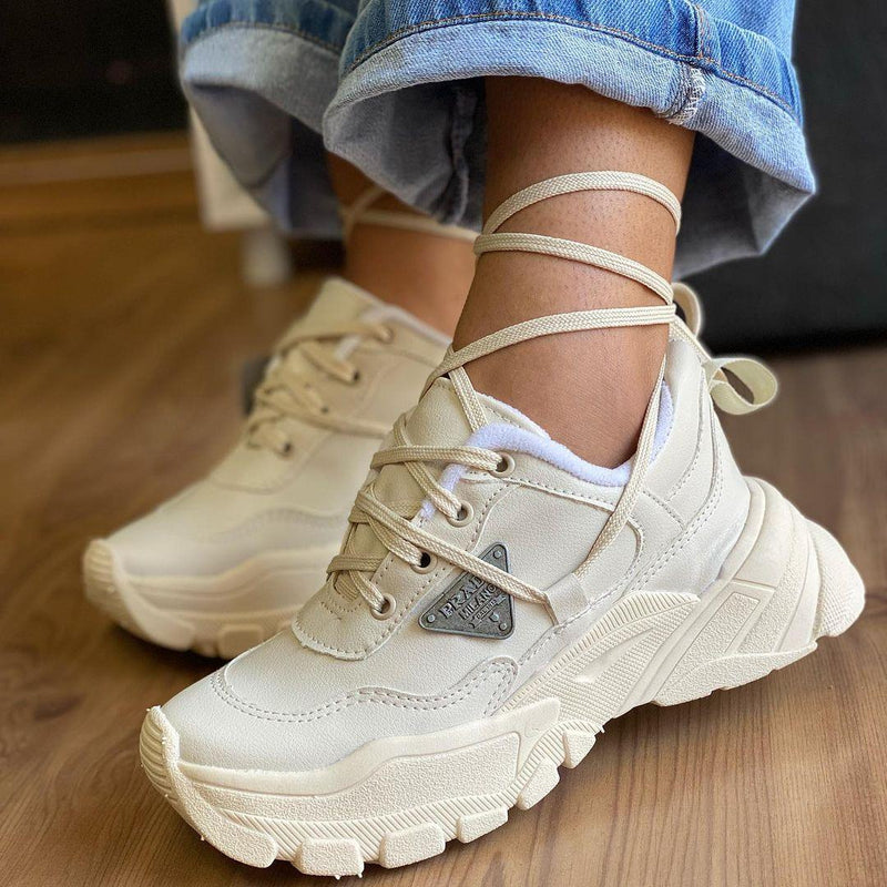 Tênis Prada Off White Feminino Premium - Loja Menina Maluca